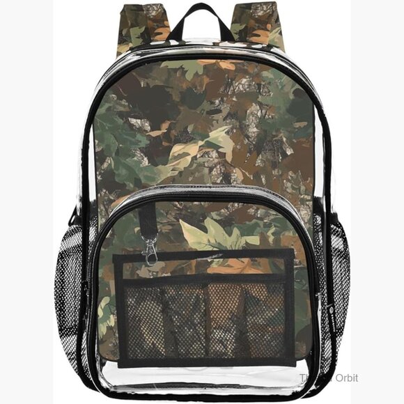 Clear PVC Transparent Backpack Daypack with Multiple Pockets for Travel School main image 4